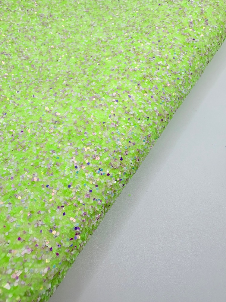 Neon Green mix Chunky Glitter
