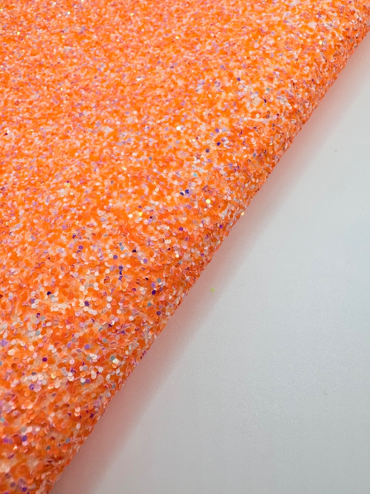 Neon orange mix Chunky Glitter