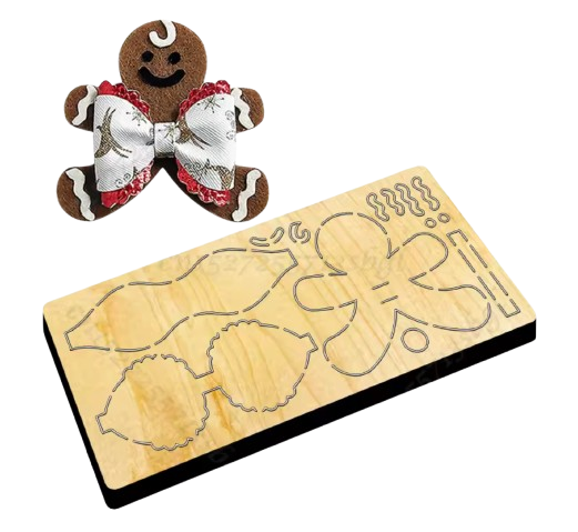 The Christmas Gingerbread Bow Cutting Die 3.5