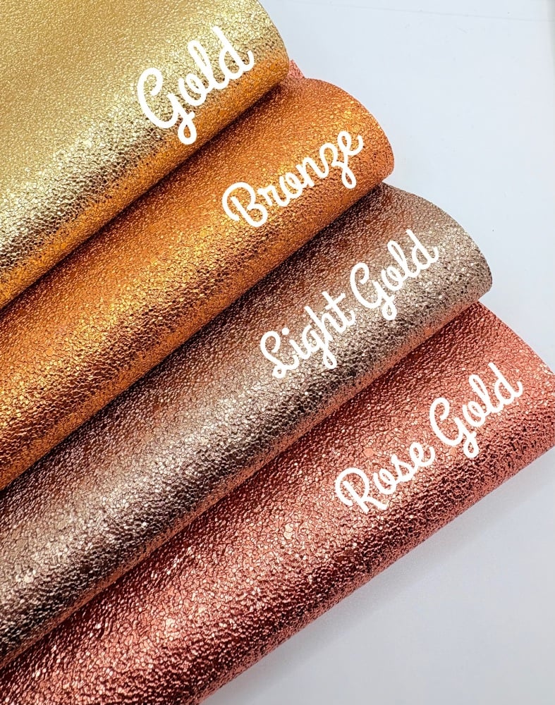 METALLIC - Autumn coloured fabric sheets