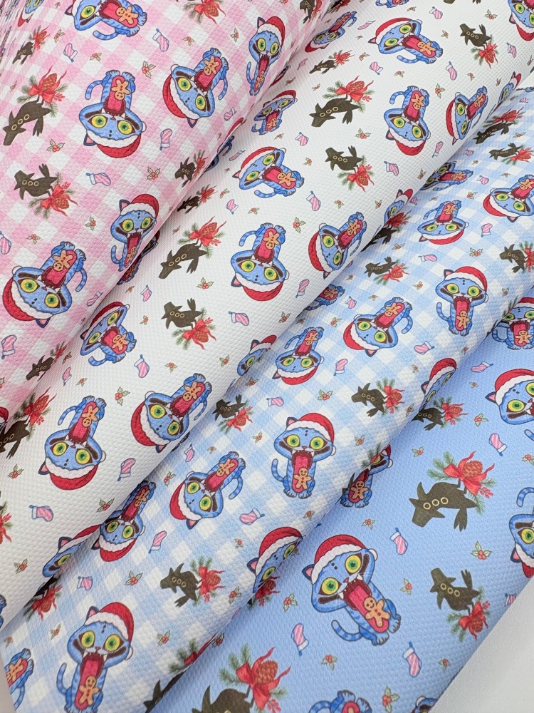 1759  - Derpy Christmas k pop demon hunters print printed canvas fabric sheet