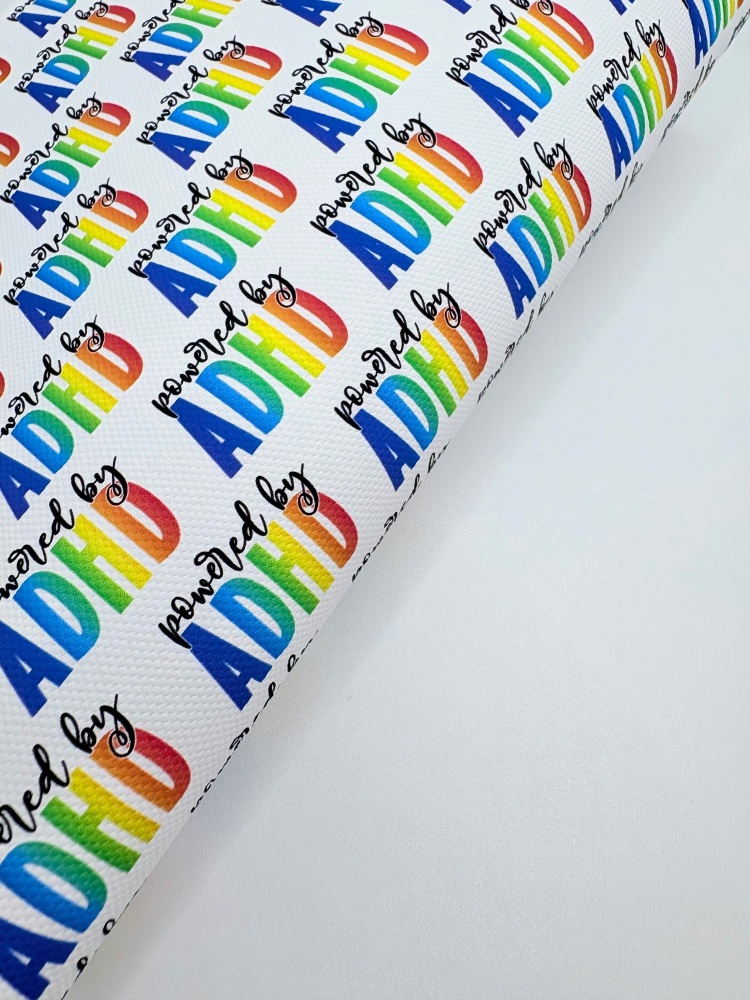 1001 - Powered by ADHD printed canvas sheet