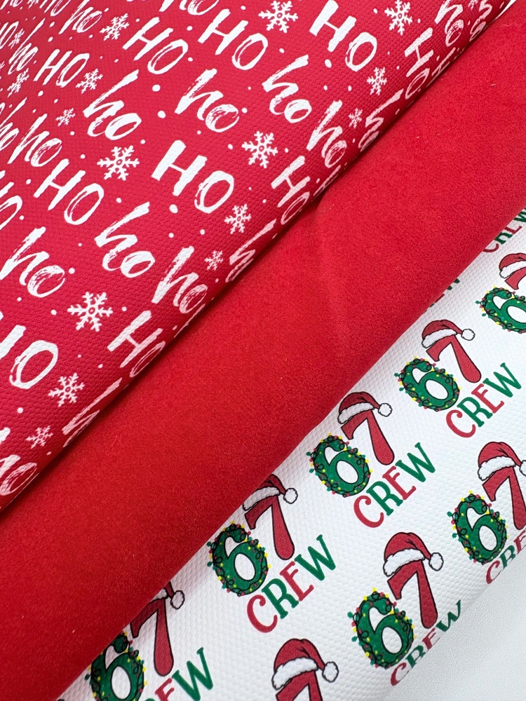 67 six seven crew Santa hoho Christmas printed canvas fiver friday bundle