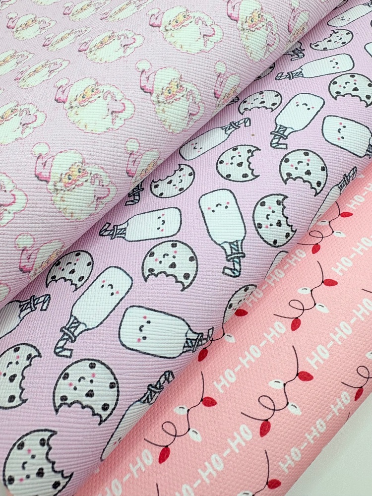 Pink Santa hohoho Christmas printed canvas fiver friday bundle