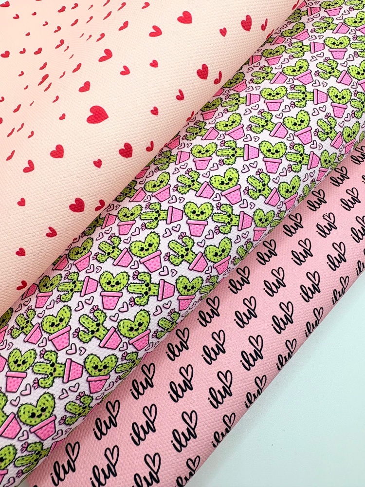 Loveable cactus printed canvas fiver friday bundle