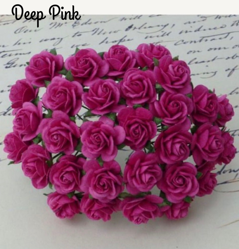 Deep Pink - Mulberry Paper Flower Bundle