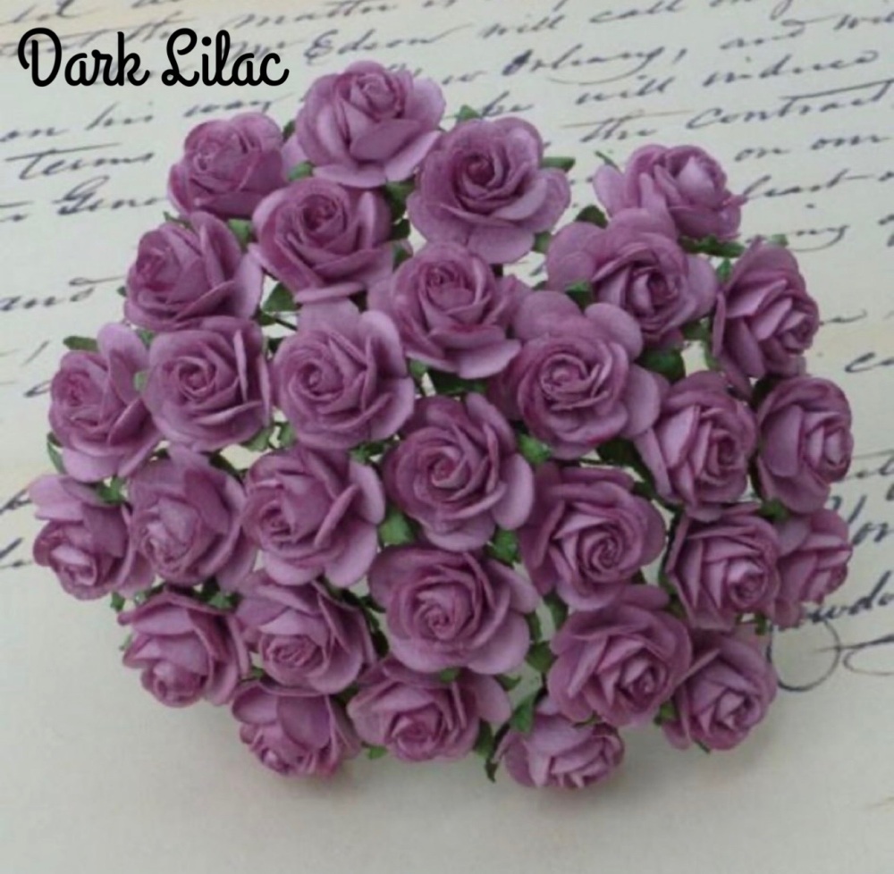 Dark Lilac  - Mulberry Paper Flower Bundle