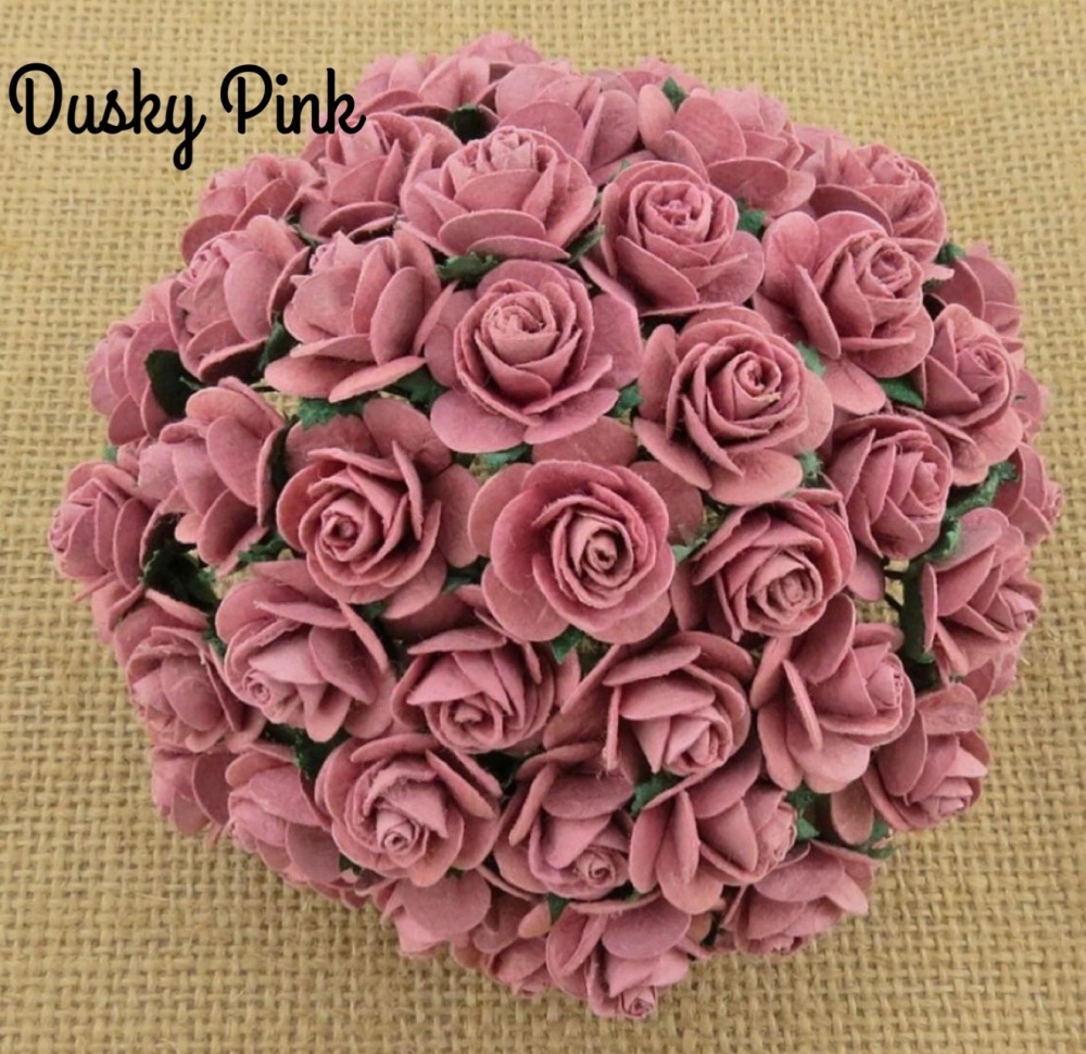 Dusky Pink  - Mulberry Paper Flower Bundle