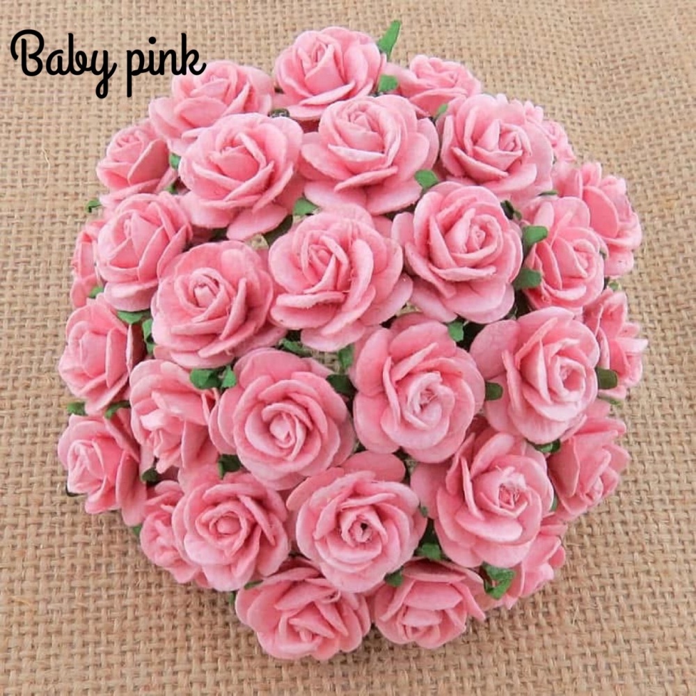 Baby Pink  - Mulberry Paper Flower Bundle