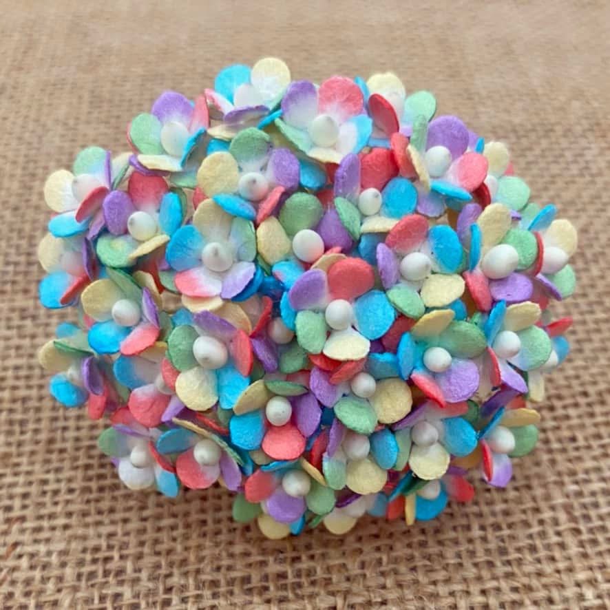 Sweetheart Blossom Rainbow Mulberry Paper Flower Bundle