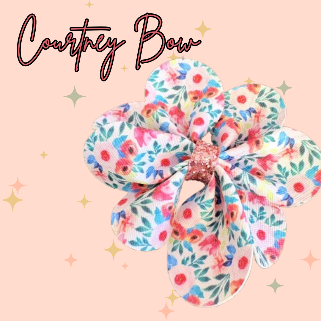 The Courtney Bow - Plastic Template  4"