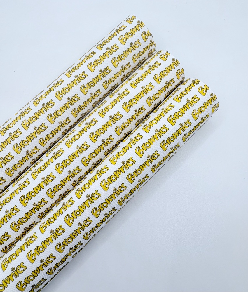 1744  - Brownies printed canvas fabric sheet