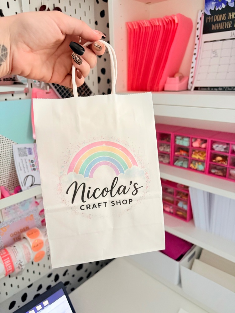 Personalised to you business logo paper gift bag