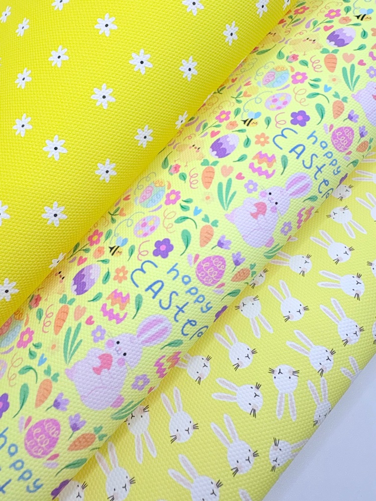 Hoppy easter yellow theme Fabric Friday Bundle