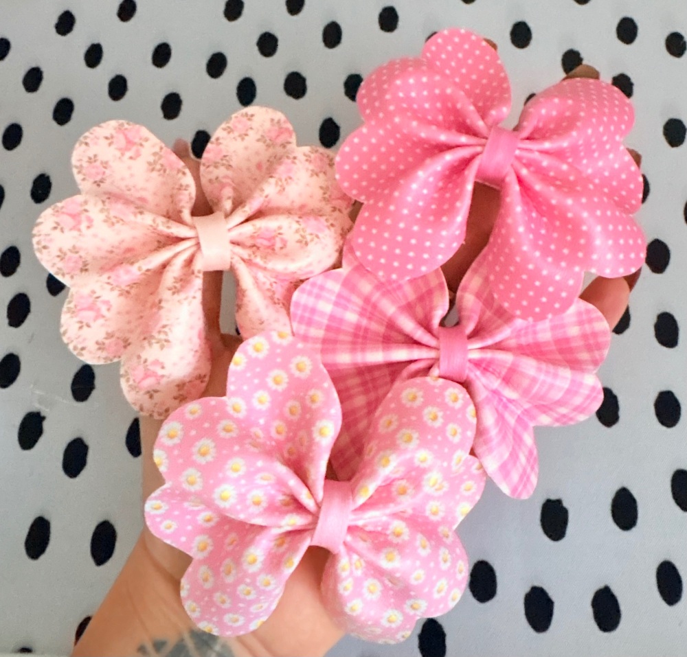 The All pink edition Pinch Bow Cut n Pinch printed leather sheet