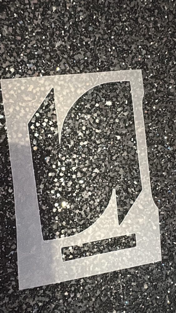 The tina bow stencil