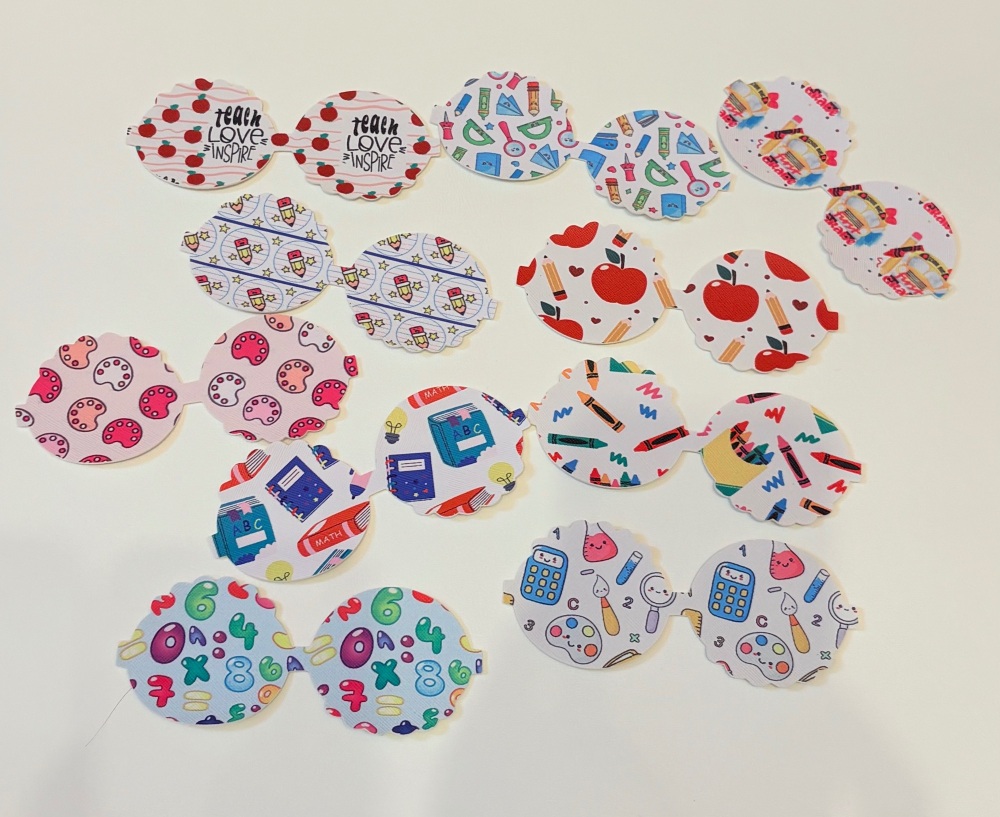 PACK OF 10 LEATHERETTE SCHOOL PRE CUT LOOPS