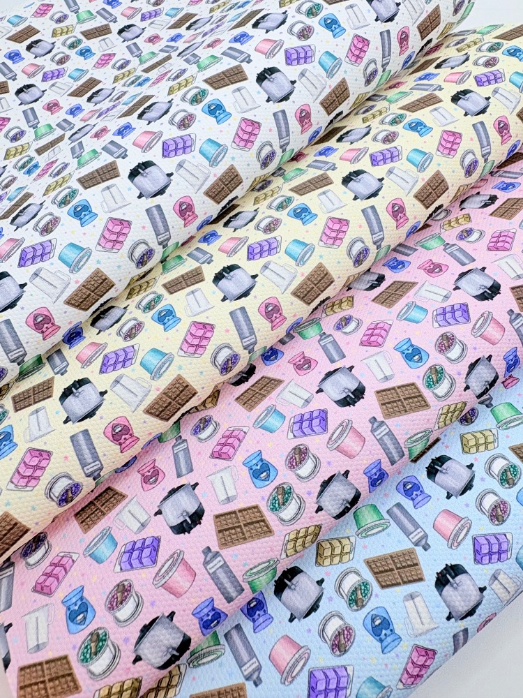 1759  - Wax melt maker printed canvas fabric sheet