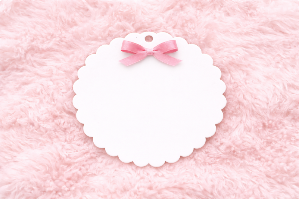 Personalised Acrylic Scalloped White easter bunny Hanging Decoration