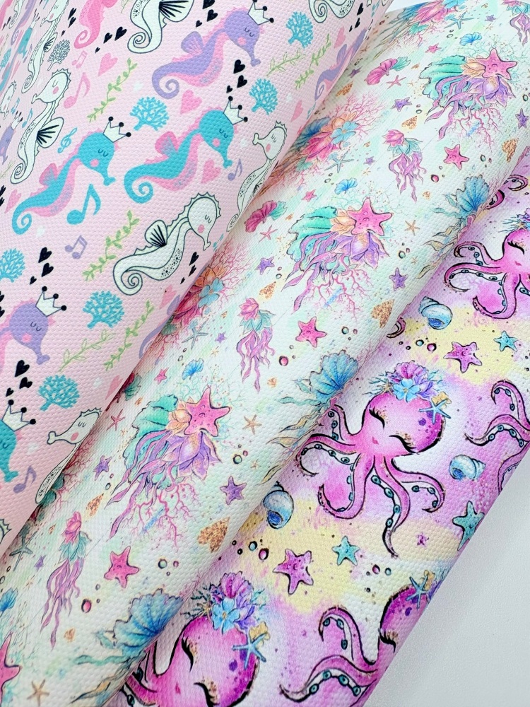 Seahorse octopus Under The Sea Fabric Fiver  Friday Bundle