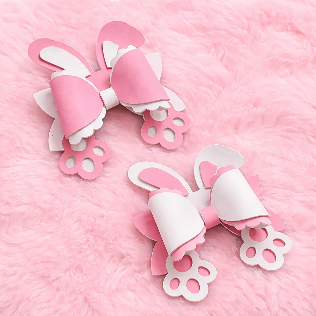 The Bunny Pawsome Bow - Plastic Template 3&rdquo;