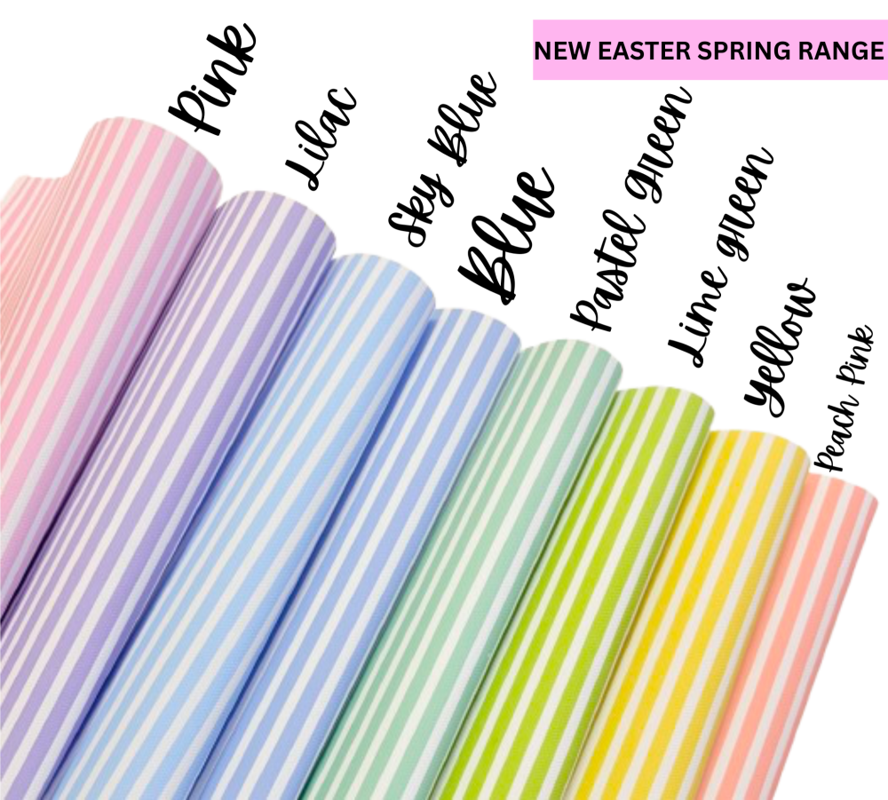 1183 - Spring stripe repeated pattern printed canvas sheet