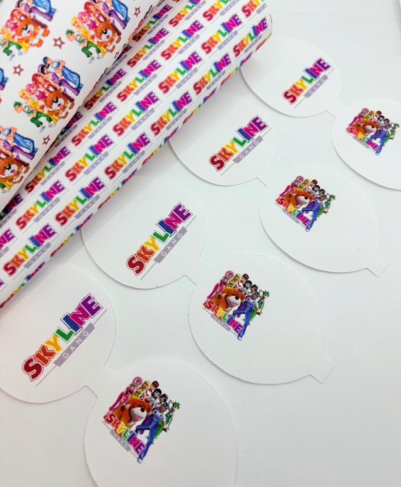 Skyline Gang printed pre cut bow loop