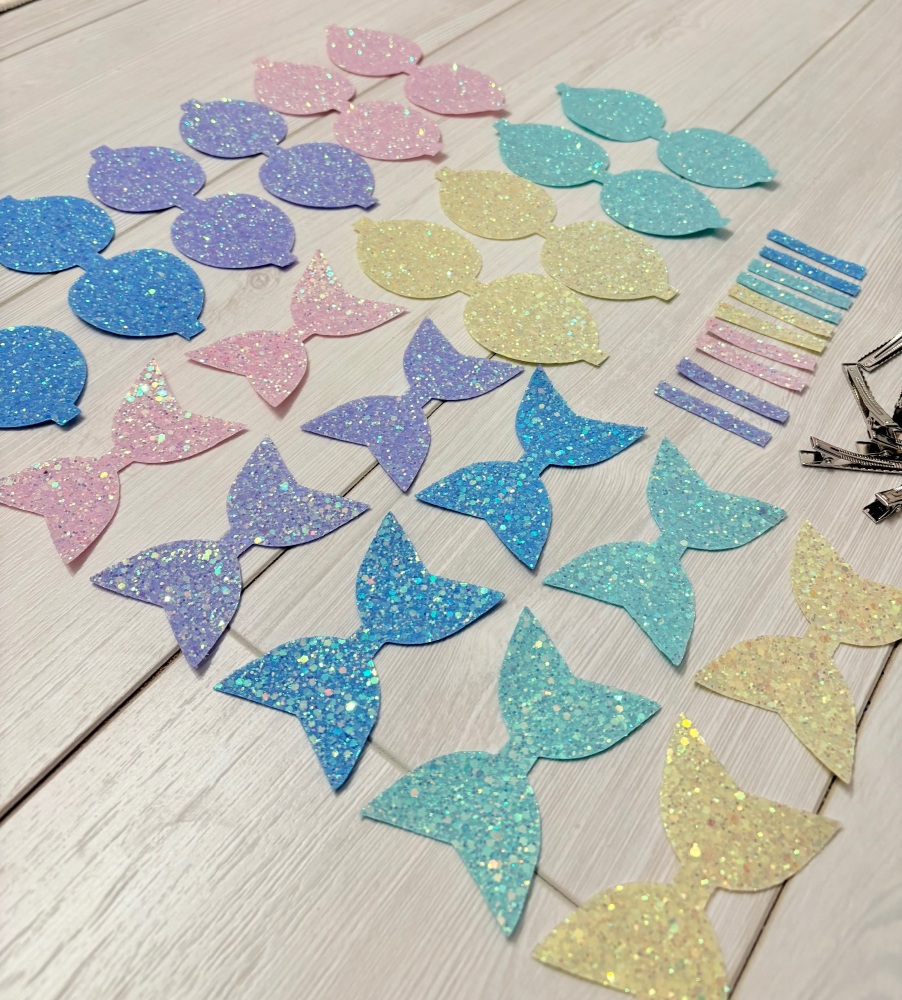 Pre cut starter kit - make 10 full hair bows