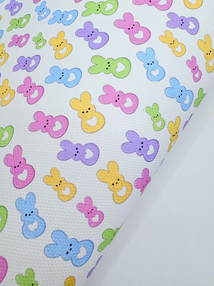 Candy Easter bunny printed canvas sheet