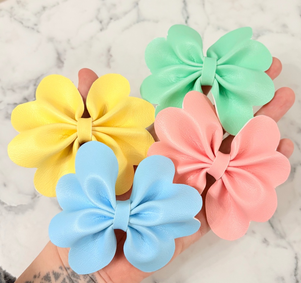 CORE COLOURS SET 1 - Spring pastel colours Pinch Bow Cut n Pinch printed leather sheet