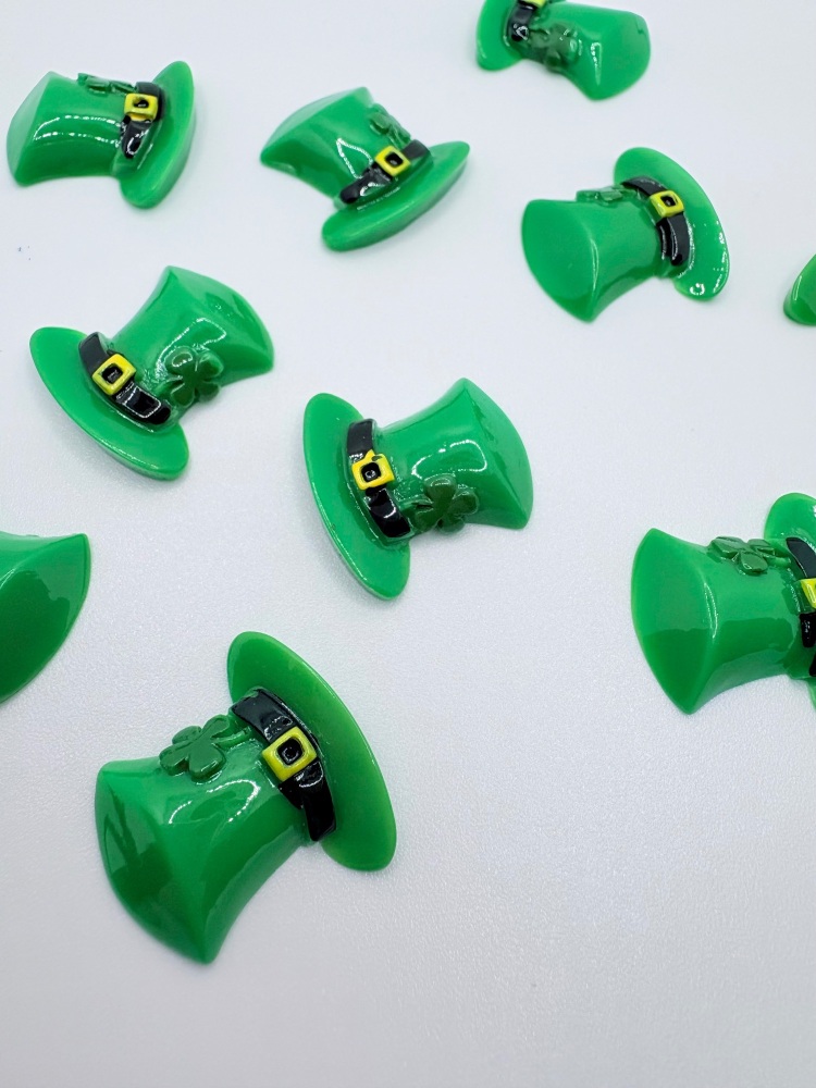 3d St patricks day clover top hat embellishment