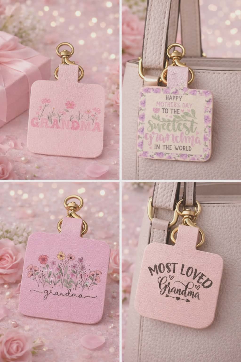 Grandma Pinch Cut n glue printed leather sheet