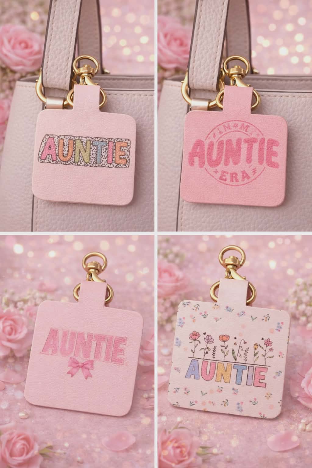 Auntie Pinch Cut n glue printed leather sheet