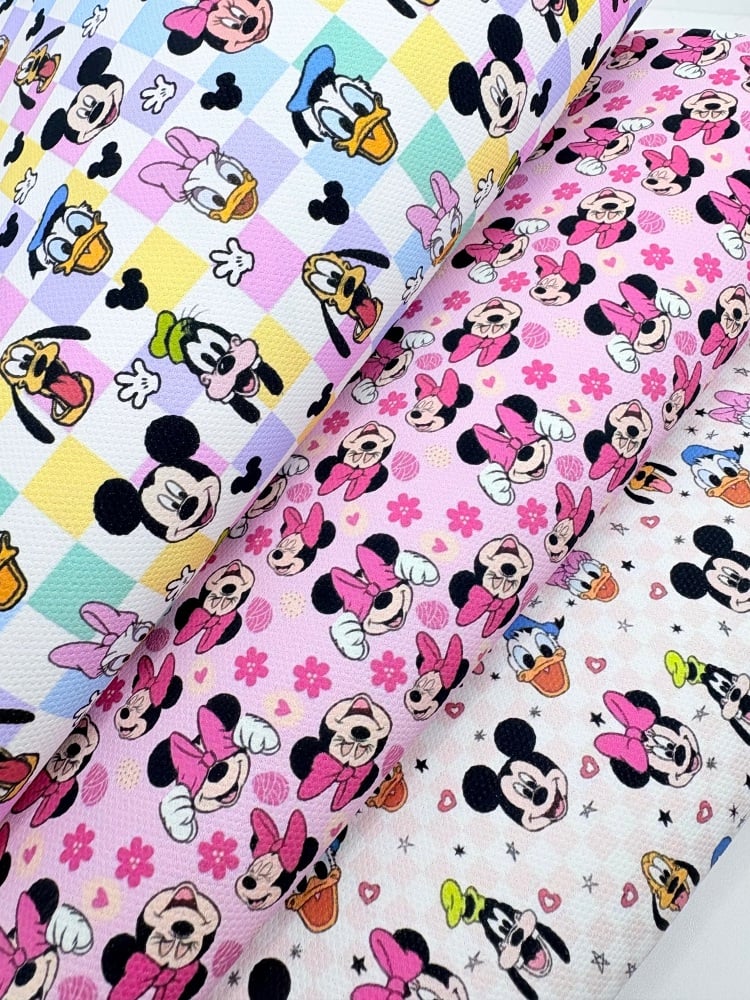 Mickey minnie characters fiver friday printed bundle