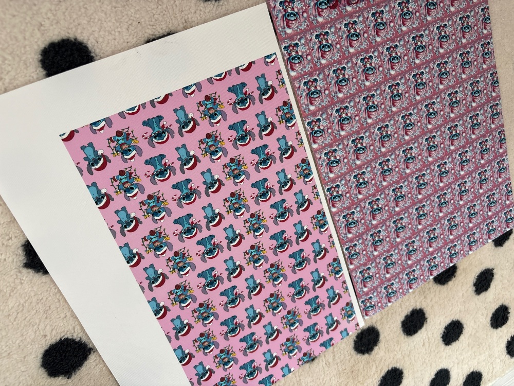 PINK XMAS STITCH SCRAP