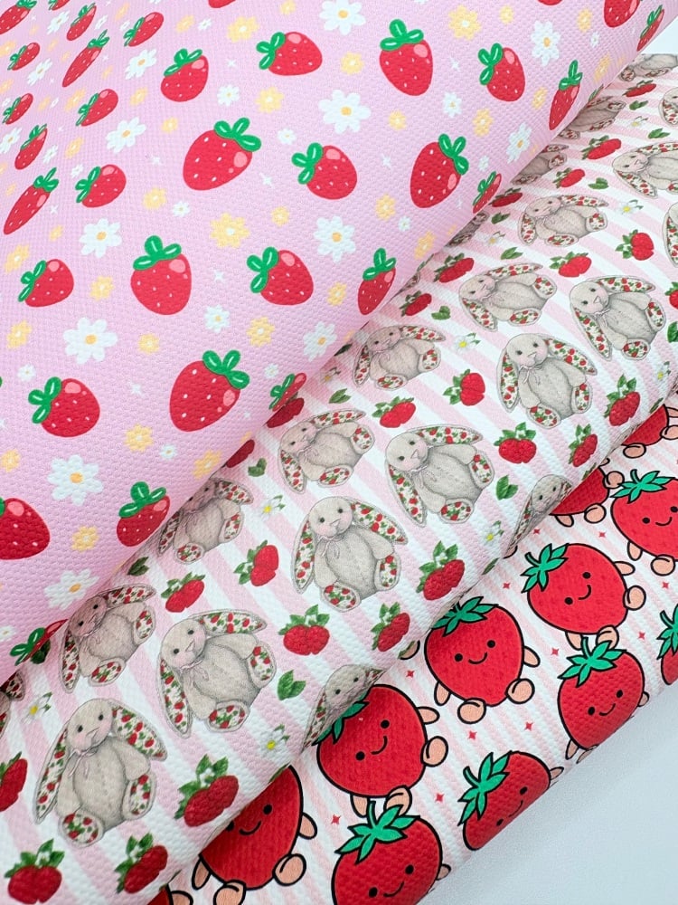 JC Strawberry print Fabric Friday Bundle