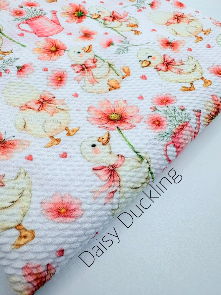 Daisy Ducklings Printed Bullet Fabric