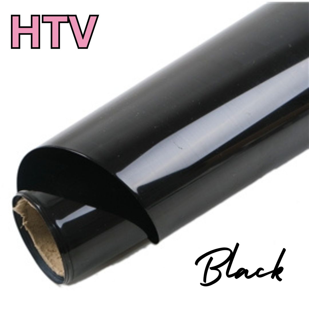 BLACK - HEAT TRANSFER VINYL FABRIC ROLL
