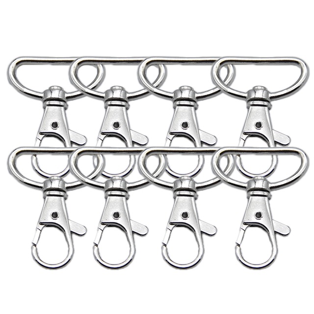 Silver Wristlet Strip Swivel lobster clip