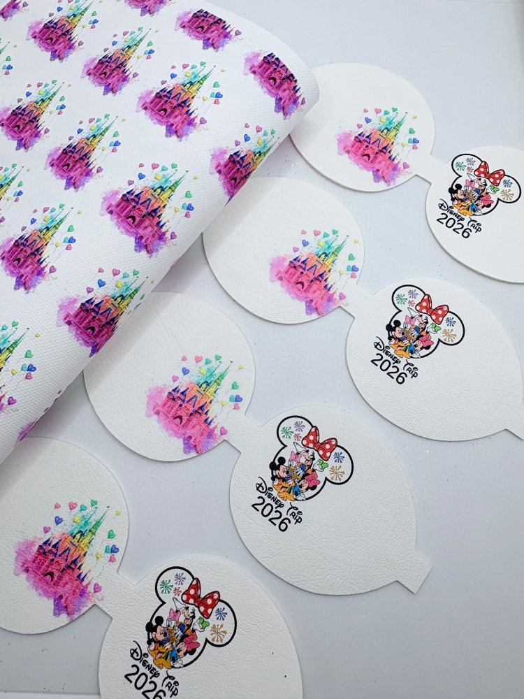 2026 Magical castle watercolour trip pre cut bow loop