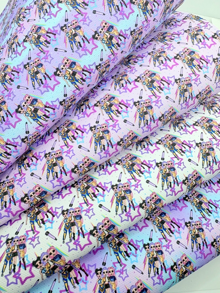 1800 - Kpop k pop Huntrix girls printed canvas fabric sheet
