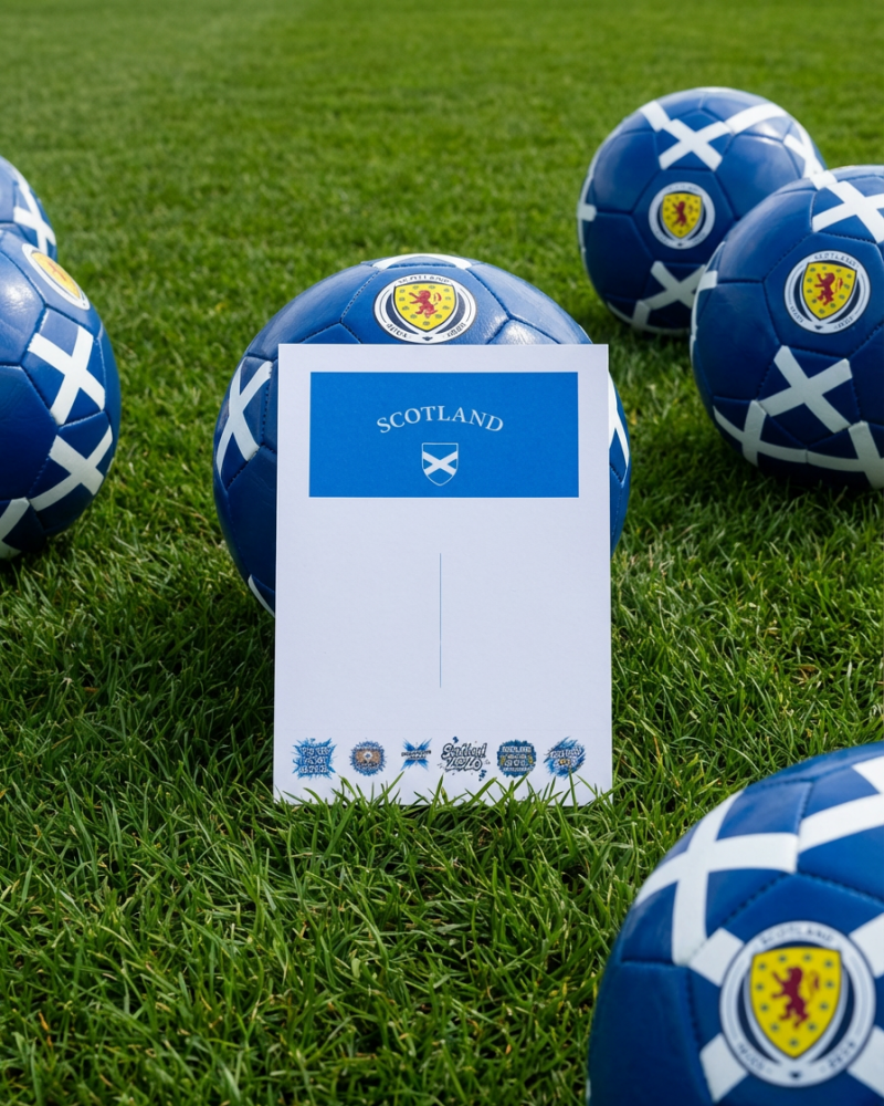 Scotland Football Printed bow card (pack of 10)