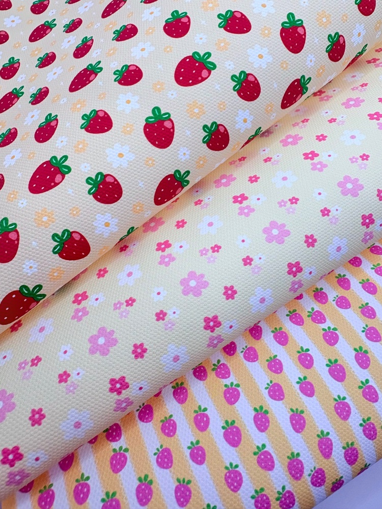 Yellow strawberry daisy Fabric Friday Bundle