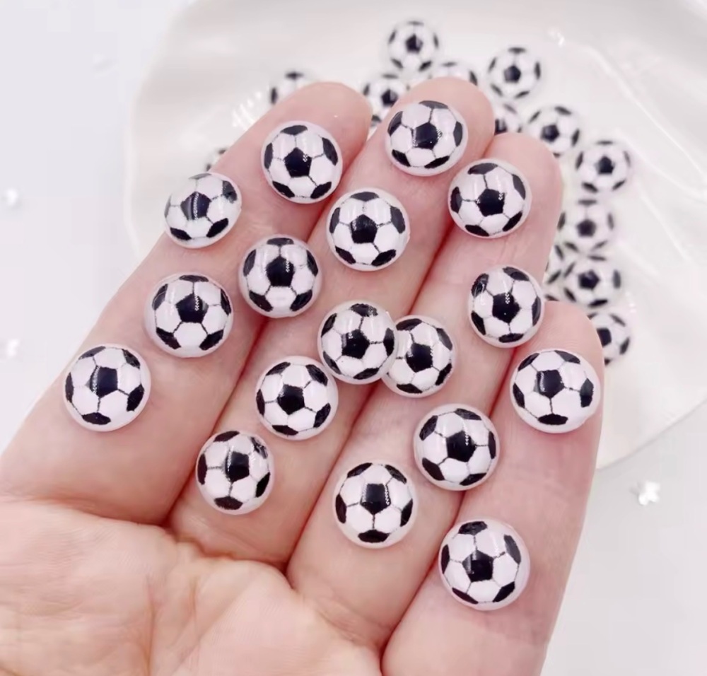 Mini football embellishment flatback embellishment