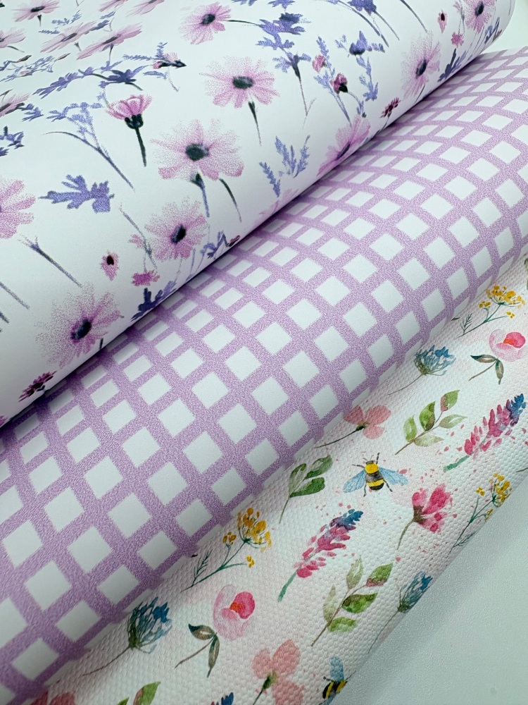 Lilac floral bumble bee blossom Fabric Friday Bundle