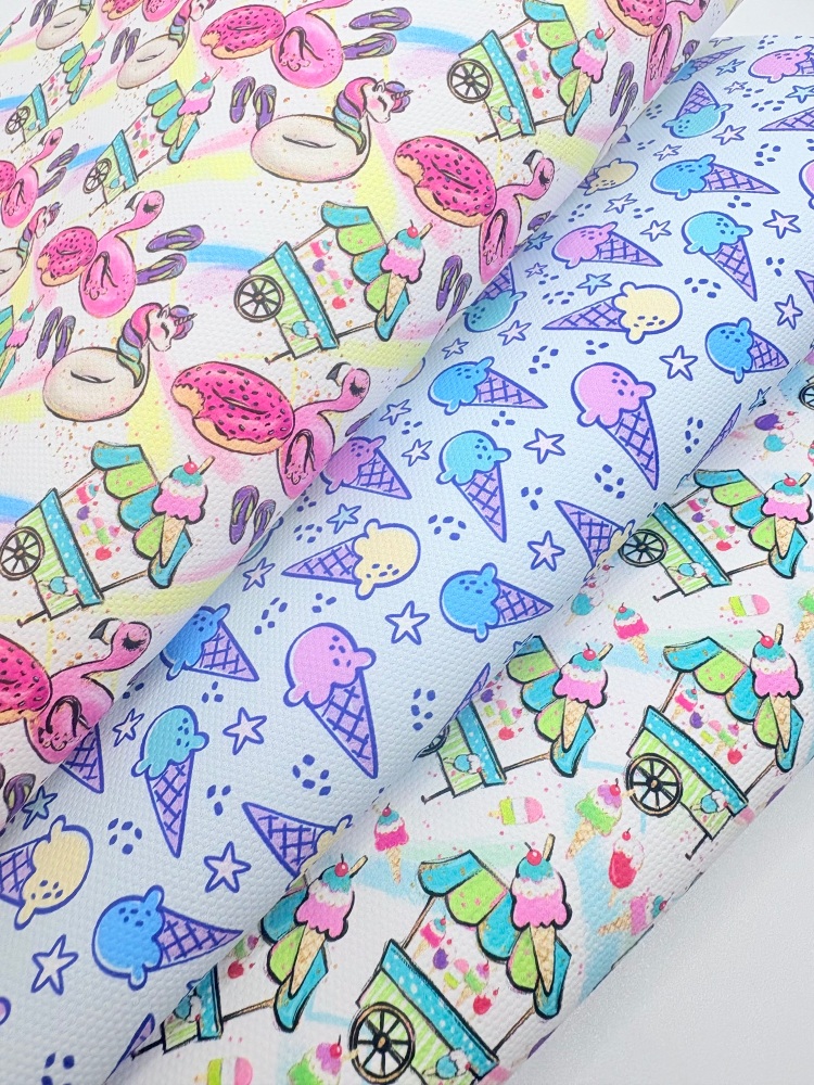 Ice cream truck summer print Fabric Friday Bundle