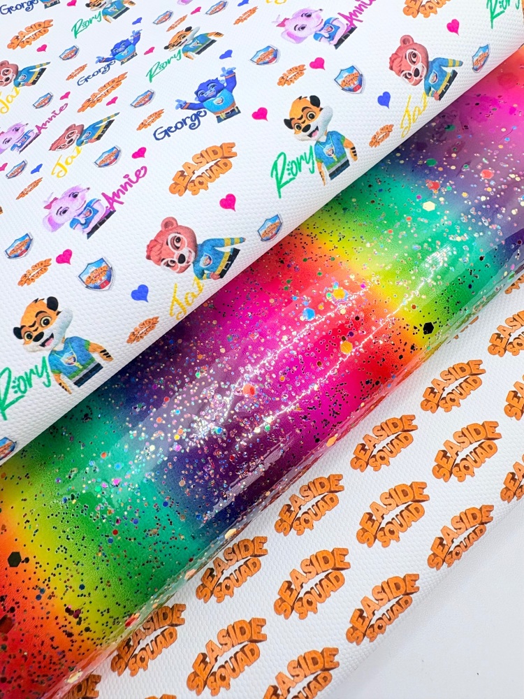 Seaside squad rainbow print Fabric Friday Bundle