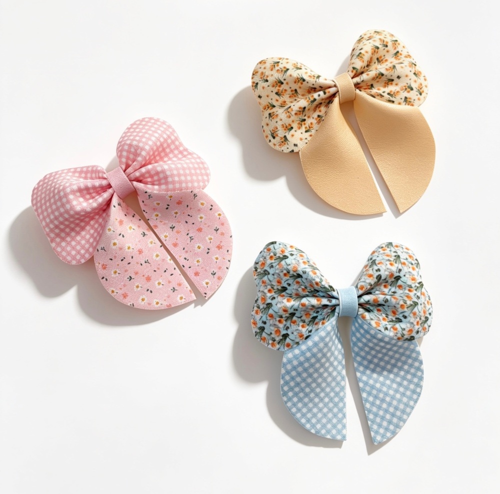 Long Tail Nicola Pinch Bow Cut n Pinch printed leather sheet