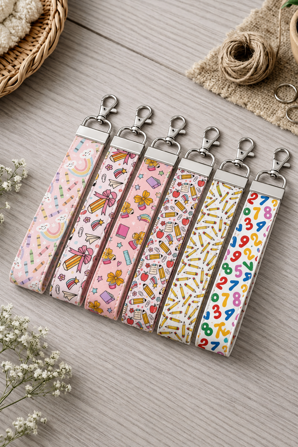 FEMALE TEACHER - Cut your own Wristlet leatherette strips