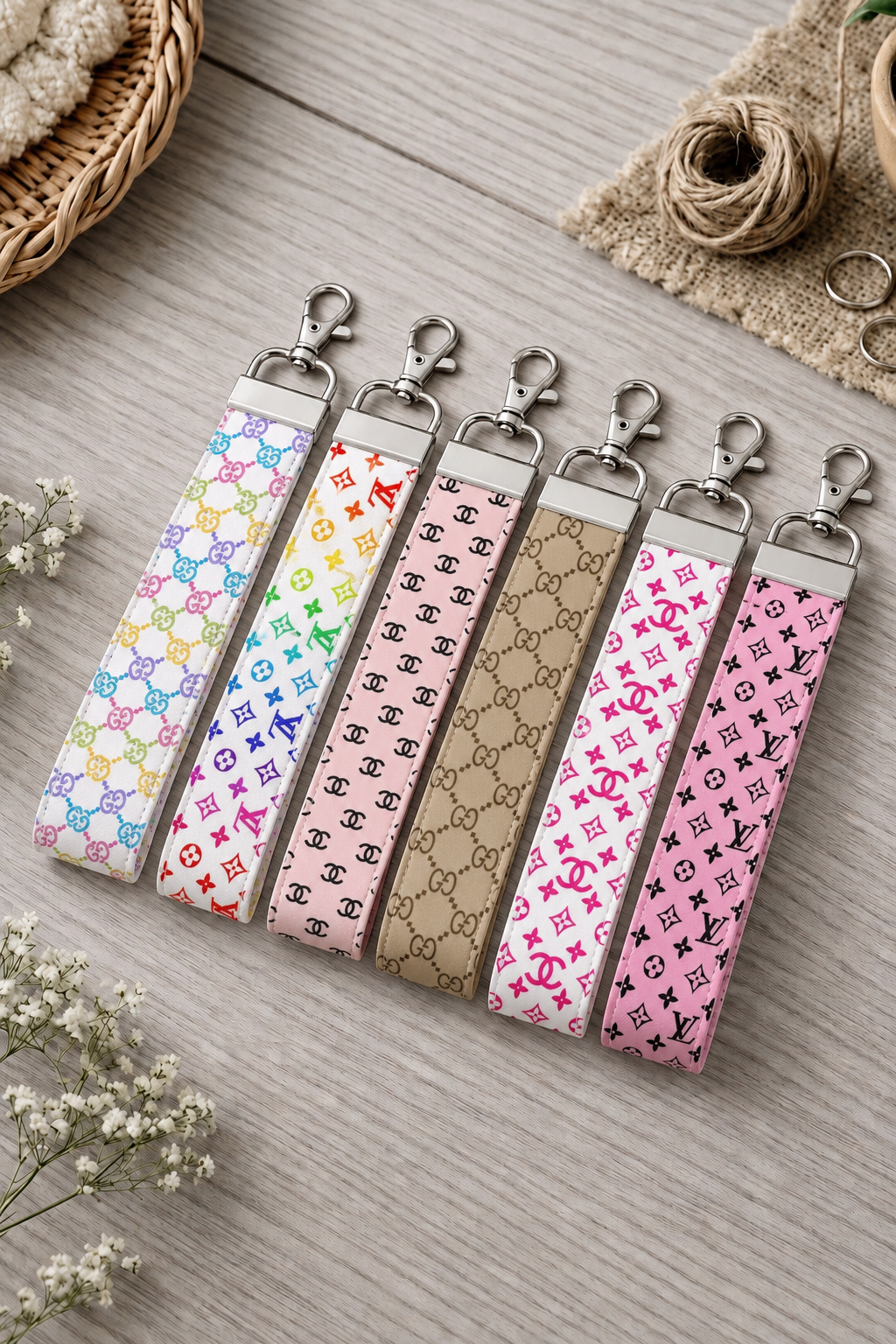 BRANDED - Cut your own Wristlet leatherette strips
